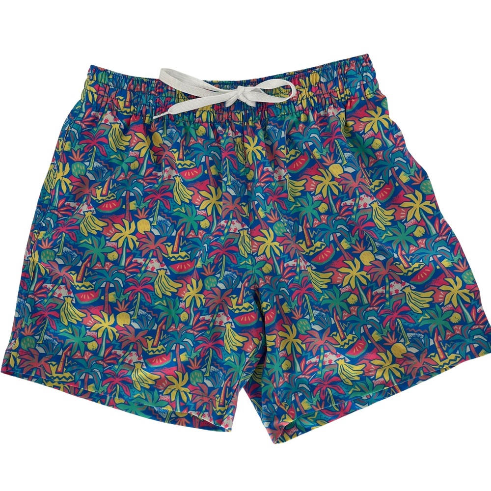 Chubbies Men's Tropical Palm Tree Banana Swim Trunks Shorts Size Small NEW